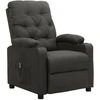 Image de vidaXL Fauteuil relax électrique gris foncé Tissu