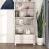 Image de vidaXL Highboard HAMAR pin massif blanc