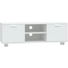 Image de vidaXL Armoire TV Blanc 120x40,5x35 cm Bois composite