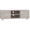 Image de vidaXL Armoire TV gris béton 120x40,5x35 cm Bois composite