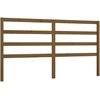 Image de vidaXL Tête de lit marron miel 206x4x100 cm Pin massif