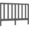 Image de vidaXL Tête de lit Gris 166x4x100 cm Pin massif