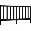 Image de vidaXL Tête de lit noir 186x4x100 cm pin massif