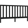 Image de vidaXL Tête de lit noir 206x4x100 cm pin massif