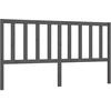 Image de vidaXL Tête de lit Gris 186x4x100 cm Pin massif