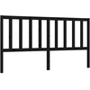 Image de vidaXL Tête de lit noir 186x4x100 cm pin massif