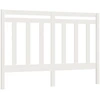 Image de vidaXL Tête de lit blanc 156x4x100 cm pin massif