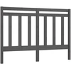 Image de vidaXL Tête de lit Gris 156x4x100 cm Pin massif