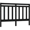 Image de vidaXL Tête de lit noir 166x4x100 cm pin massif