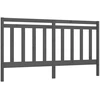 Image de vidaXL Tête de lit Gris 206x4x100 cm Pin massif