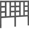 Image de vidaXL Tête de lit Gris 126x4x100 cm Pin massif
