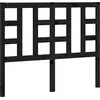 Image de vidaXL Tête de lit noir 126x4x100 cm pin massif