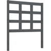 Image de vidaXL Tête de lit Gris 80,5x4x100 cm Pin massif