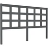 Image de vidaXL Tête de lit Gris 156x4x100 cm Pin massif
