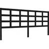 Image de vidaXL Tête de lit noire 205,5x4x100 cm pin massif