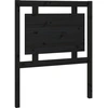 Image de vidaXL Tête de lit noire 80,5x4x100 cm pin massif