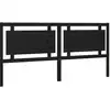 Image de vidaXL Tête de lit noire 205,5x4x100 cm pin massif