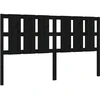 Image de vidaXL Tête de lit noire 165,5x4x100 cm pin massif