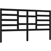 Image de vidaXL Tête de lit noire 206x4x104 cm pin massif
