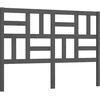 Image de vidaXL Tête de lit Gris 126x4x104 cm Pin massif