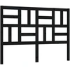 Image de vidaXL Tête de lit noire 126x4x104 cm pin massif