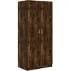Image de vidaXL Armoire chêne fumé 80x52x180 cm Bois composite