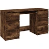 Image de vidaXL Bureau chêne fumé 140x50x77 cm bois composite