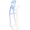 Image de vidaXL LED silhouette berger et agneau 168 LED 102,5x35 cm