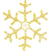 Image de vidaXL Silhouette LED flocon de neige 144 LED blanc chaud 59x59 cm