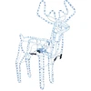 Image de vidaXL Silhouette de renne LED avec tête mobile Blanc froid 76x42x87 cm
