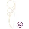 Image de Vidaxl Leichte Kabel 2 ST Ball -verdrängte warme Weiß 115,5 x 35 x 4,5 cm