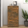Image de vidaXL Sideboard 6 tiroirs chêne fumé 50x34x96 cm Bois composite