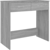 Image de vidaXL Bureau gris Sonoma 80x40x75 cm bois composite