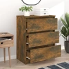 Image de vidaXL Sideboard chêne fumé 60x35x76 cm bois composite