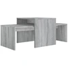 Image de vidaXL Ensemble de tables basses Gris Sonoma 100x48x40 cm Bois composite