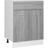 Image de vidaXL Armoire basse avec tiroir Lyon Gris Sonoma 60x46x81,5 cm