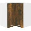 Image de vidaXL Armoire suspendue d'angle Lyon chêne fumé 57x57x60 cm Matériau dérivé du bois