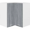 Image de vidaXL Armoire suspendue d'angle Lyon Gris Sonoma 57x57x60 cm Matériau dérivé du bois