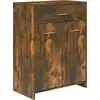 Image de vidaXL Armoire de salle de bain chêne fumé 60x33x80 cm Bois composite
