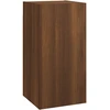 Image de vidaXL Armoire TV marron imitation chêne 30,5x30x60 cm Matériau dérivé du bois