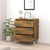 Image de vidaXL Sideboard chêne fumé 60x35x69 cm bois composite