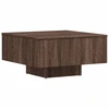 Image de Table basse marron imitation chêne 60x60x31,5 cm bois composite