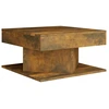 Image de vidaXL Table basse chêne fumé 57x57x30 cm Bois composite