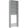 Image de vidaXL Armoire pour machine à laver Gris Sonoma 64x24x190 cm
