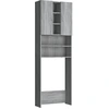 Image de vidaXL Armoire pour machine à laver Gris Sonoma 64x25,5x190 cm