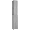 Image de vidaXL Armoire de salle de bain Gris Sonoma 25x26,5x170 cm Bois composite