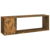 Image de vidaXL Armoire TV chêne fumé 100x24x32 cm Bois composite