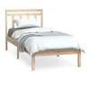 Image de vidaXL Lit en bois massif 75x190 cm
