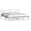 Image de vidaXL Lit en bois massif blanc 180x200 cm