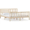 Image de vidaXL Lit en bois massif 180x200 cm